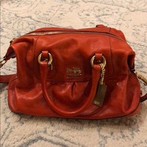 Coach Red Satchel